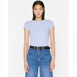 FRAME Oxford Blue Shrunken Tee
